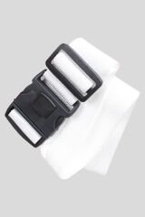 Metrpolitan Valiz Bavul Çanta Emniyet Kemeri, Kilitli Beyaz