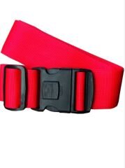 Metropolitan Valiz Bavul Çanta Emniyet Kemeri-Kırmızı, Kilitli, 2 Adet