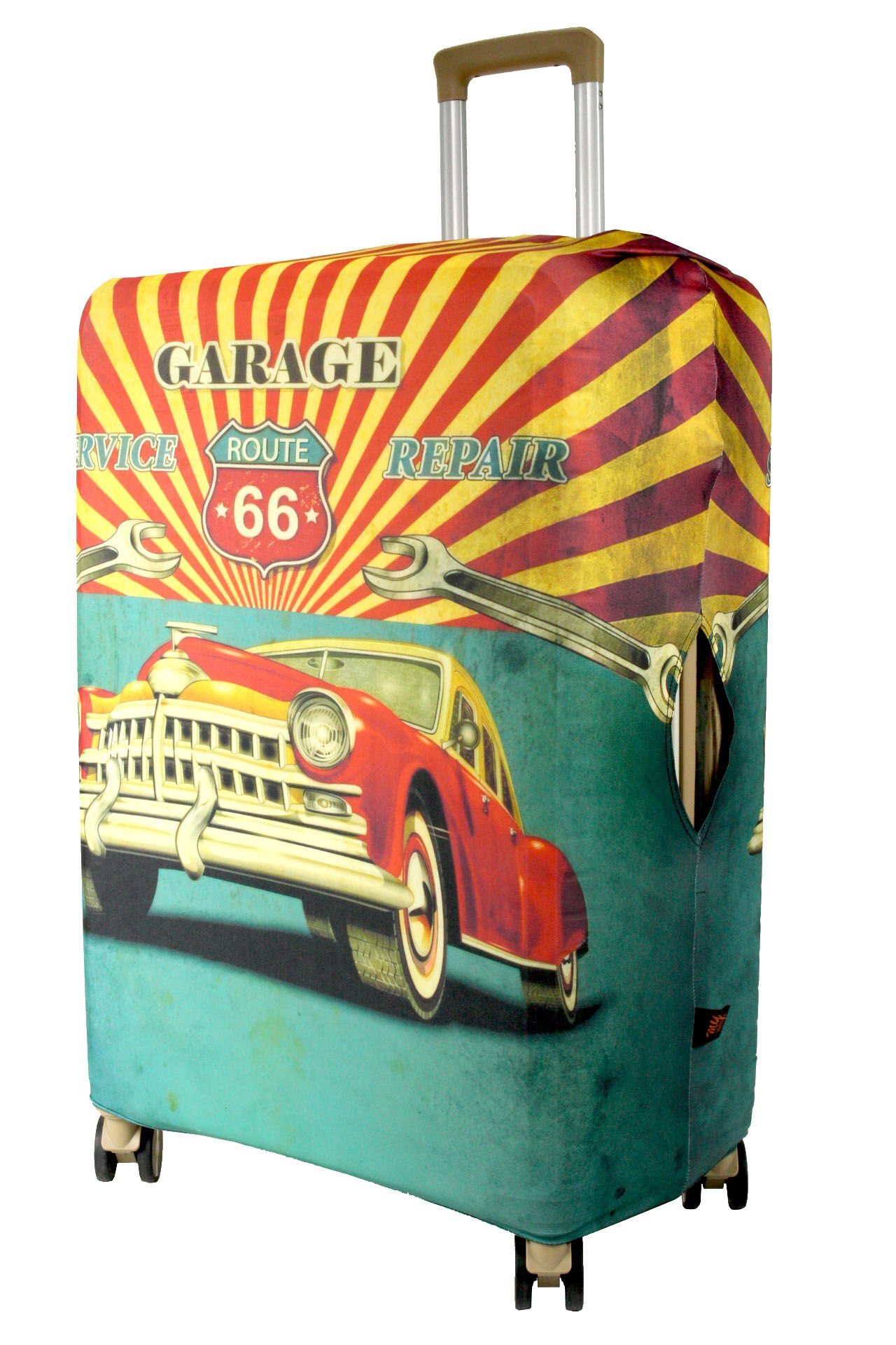 (My#155 ROUTE 66) VALİZ İÇİN KILIF