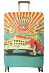 (My#155 ROUTE 66) VALİZ İÇİN KILIF