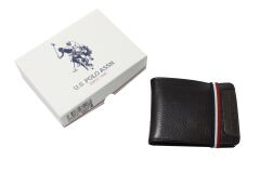 Plcuz 7614 U.S.Polo Assn.Hakiki Deri Erkek Cüzdan, Kartlık Kahverengi