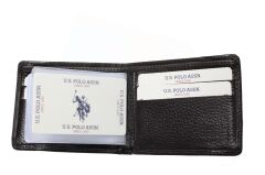Plcuz 7614 U.S.Polo Assn.Hakiki Deri Erkek Cüzdan, Kartlık Kahverengi
