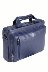 Plevr 23637 Us Polo Assn Suni Deri, Omuz Askılı, Kulplu Evrak Çantası