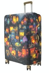 (My#150 EVLER) VALİZ İÇİN KILIF