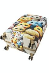 (My#148 SEVİMLİ KEDİLER) VALİZ İÇİN KILIF