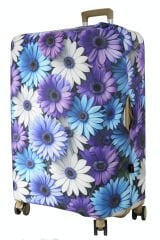 (My#145 MOR ÇİÇEKLER) VALİZ İÇİN KILIF
