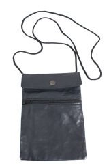 Drps Boyun Askılı Hakiki Deri Pasaportluk, Evrak Çantası Lacivert